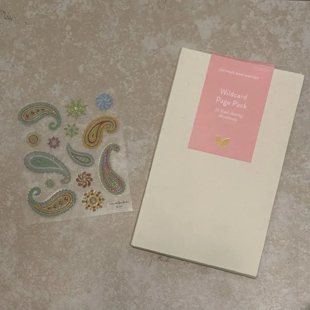 NEW Cultivate What Matters Wildcard Journal Planner Pages Goal-Setting Stickers